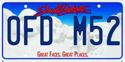 SD license plate 0FDM52