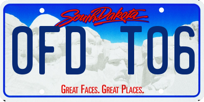 SD license plate 0FDT06