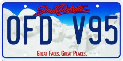 SD license plate 0FDV95