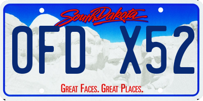 SD license plate 0FDX52