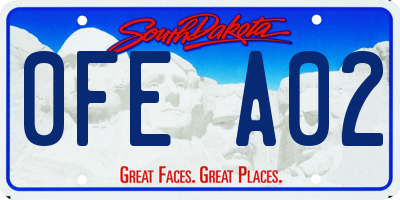 SD license plate 0FEA02