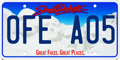 SD license plate 0FEA05