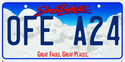 SD license plate 0FEA24