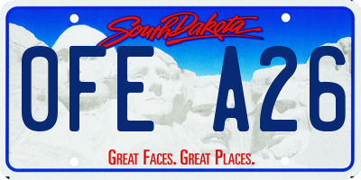 SD license plate 0FEA26