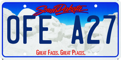 SD license plate 0FEA27