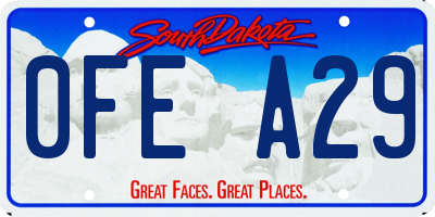 SD license plate 0FEA29