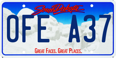 SD license plate 0FEA37