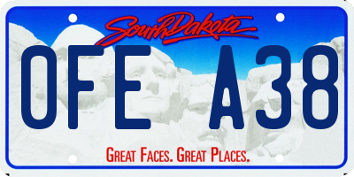 SD license plate 0FEA38