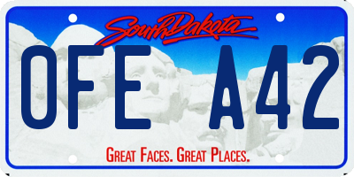 SD license plate 0FEA42