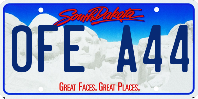 SD license plate 0FEA44