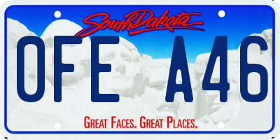SD license plate 0FEA46