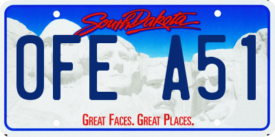 SD license plate 0FEA51