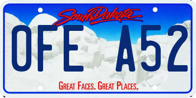 SD license plate 0FEA52