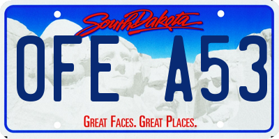 SD license plate 0FEA53