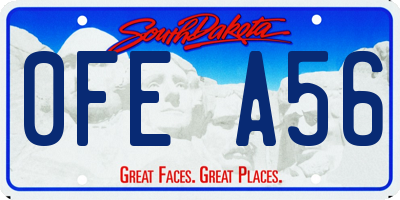 SD license plate 0FEA56