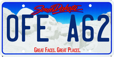 SD license plate 0FEA62