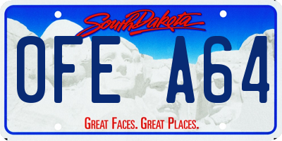 SD license plate 0FEA64