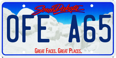 SD license plate 0FEA65