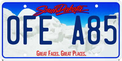 SD license plate 0FEA85
