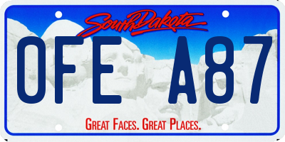 SD license plate 0FEA87