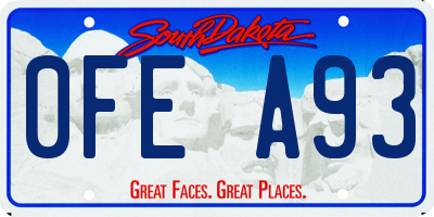 SD license plate 0FEA93