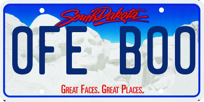SD license plate 0FEB00