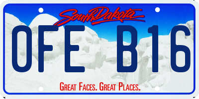 SD license plate 0FEB16