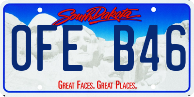 SD license plate 0FEB46