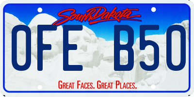 SD license plate 0FEB50