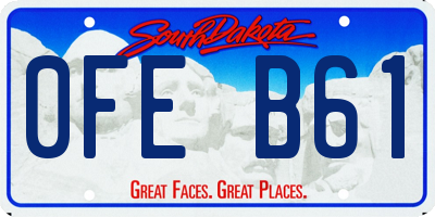 SD license plate 0FEB61