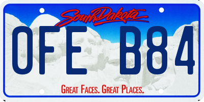SD license plate 0FEB84