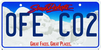 SD license plate 0FEC02
