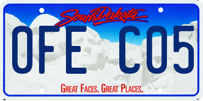 SD license plate 0FEC05