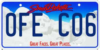SD license plate 0FEC06