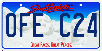 SD license plate 0FEC24