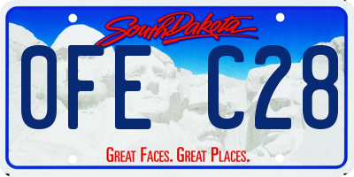 SD license plate 0FEC28