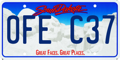 SD license plate 0FEC37