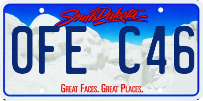 SD license plate 0FEC46