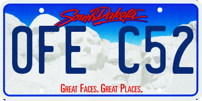 SD license plate 0FEC52