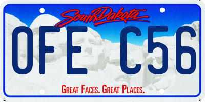 SD license plate 0FEC56