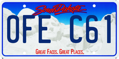 SD license plate 0FEC61