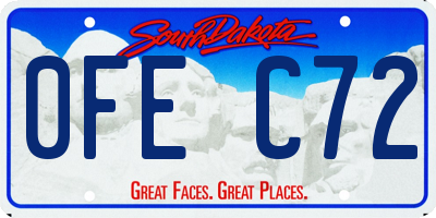 SD license plate 0FEC72