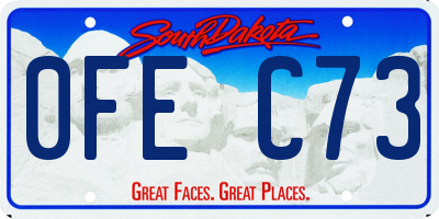 SD license plate 0FEC73