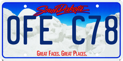 SD license plate 0FEC78