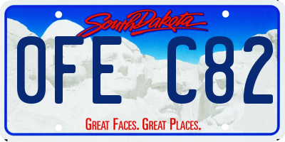 SD license plate 0FEC82