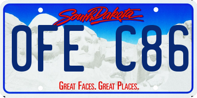 SD license plate 0FEC86