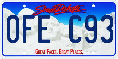 SD license plate 0FEC93