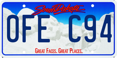 SD license plate 0FEC94