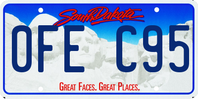 SD license plate 0FEC95