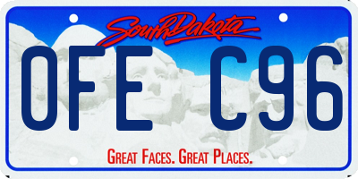 SD license plate 0FEC96